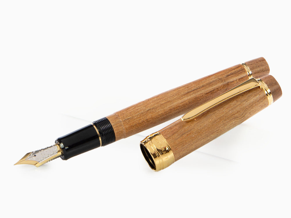 Pilot Custom Enju Fountain Pen, Wood, Gold plated, Brown, FKV-5MK-ME