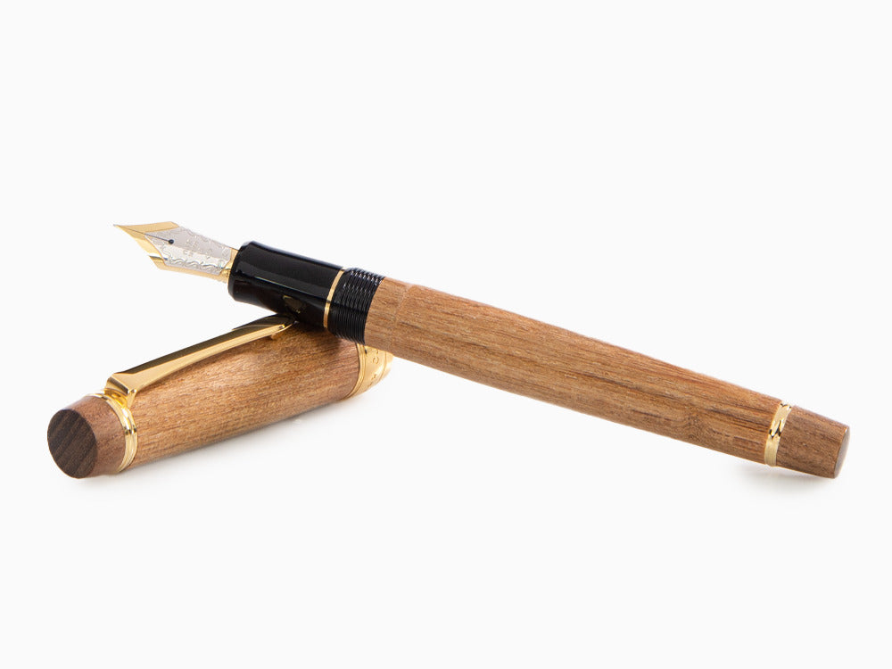 Pilot Custom Enju Fountain Pen, Wood, Gold plated, Brown, FKV-5MK-ME