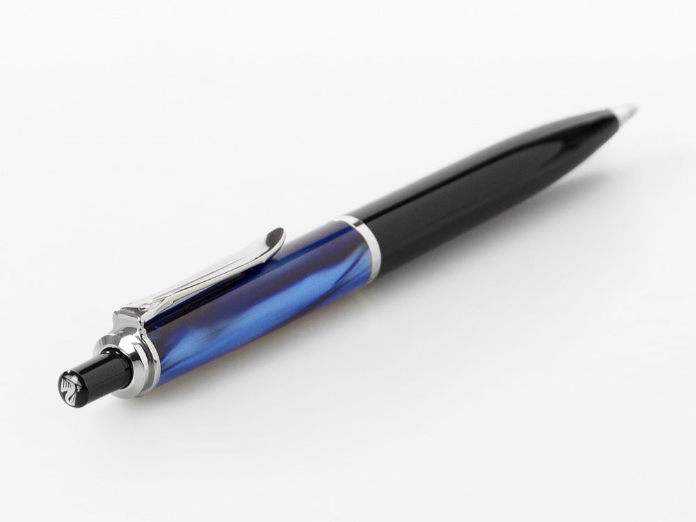 Pelikan Classic K205 Ballpoint pen, Blue Marble, Resin, Chrome trim, 801997