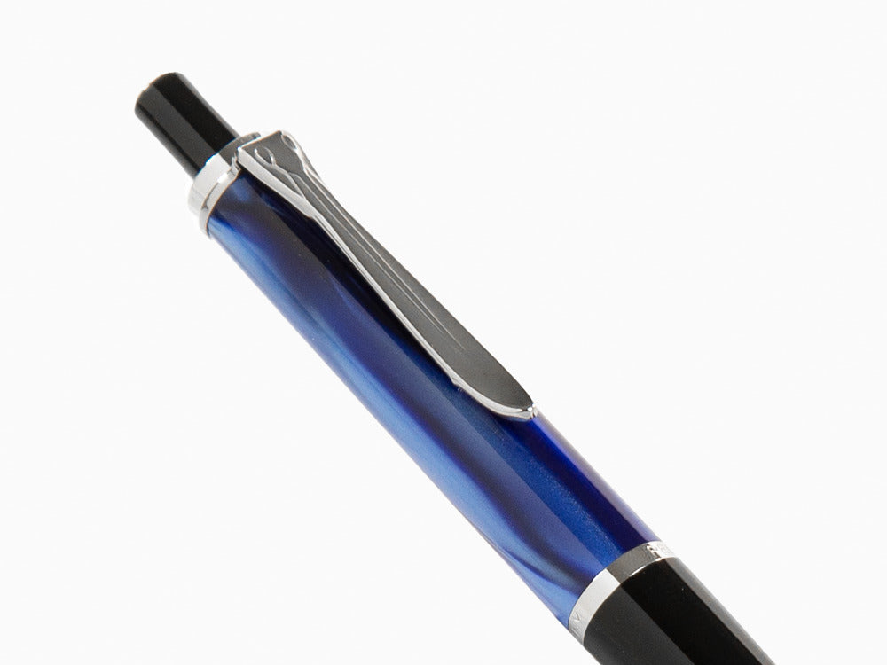 Pelikan Classic K205 Ballpoint pen, Blue Marble, Resin, Chrome trim, 801997