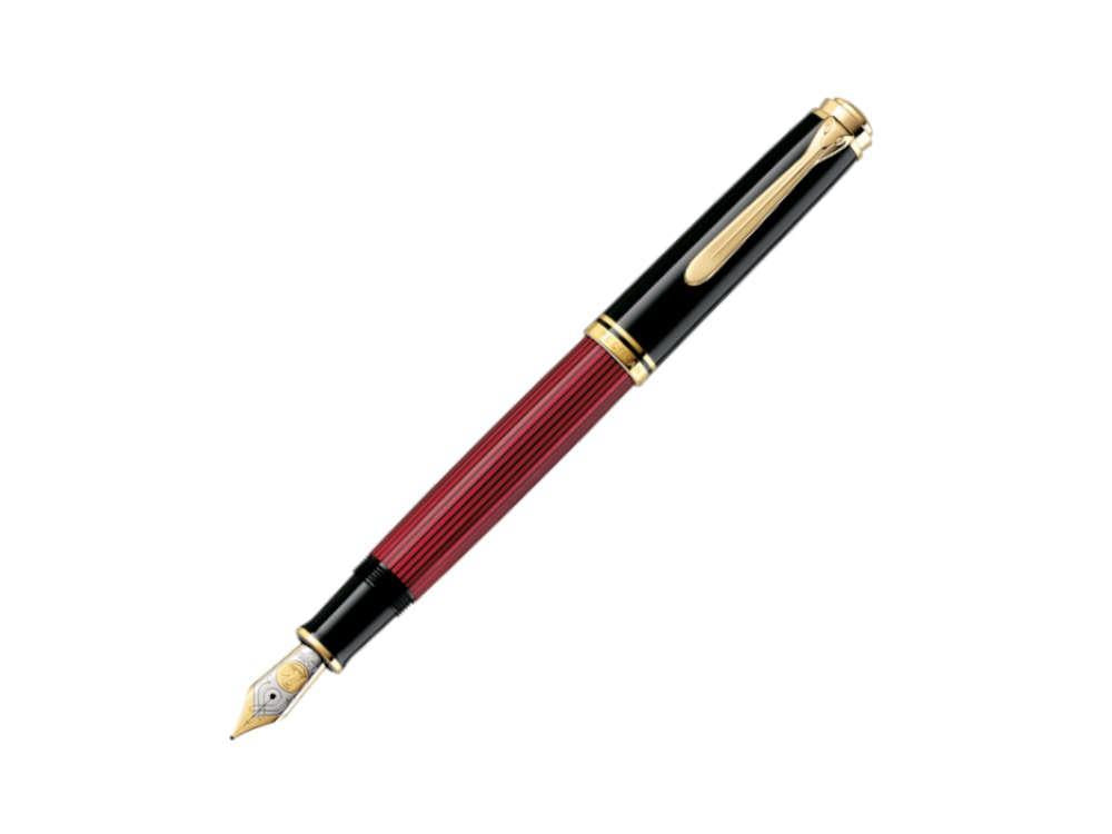 Pelikan Souverän 800 Black-Red Fountain Pen, Resin, 816625