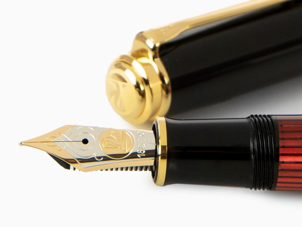 Pelikan Souverän 800 Black-Red Fountain Pen, Resin, 816625