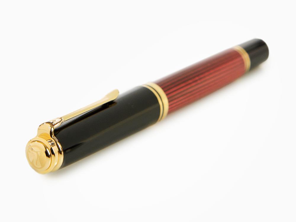 Pelikan Souverän 800 Black-Red Fountain Pen, Resin, 816625