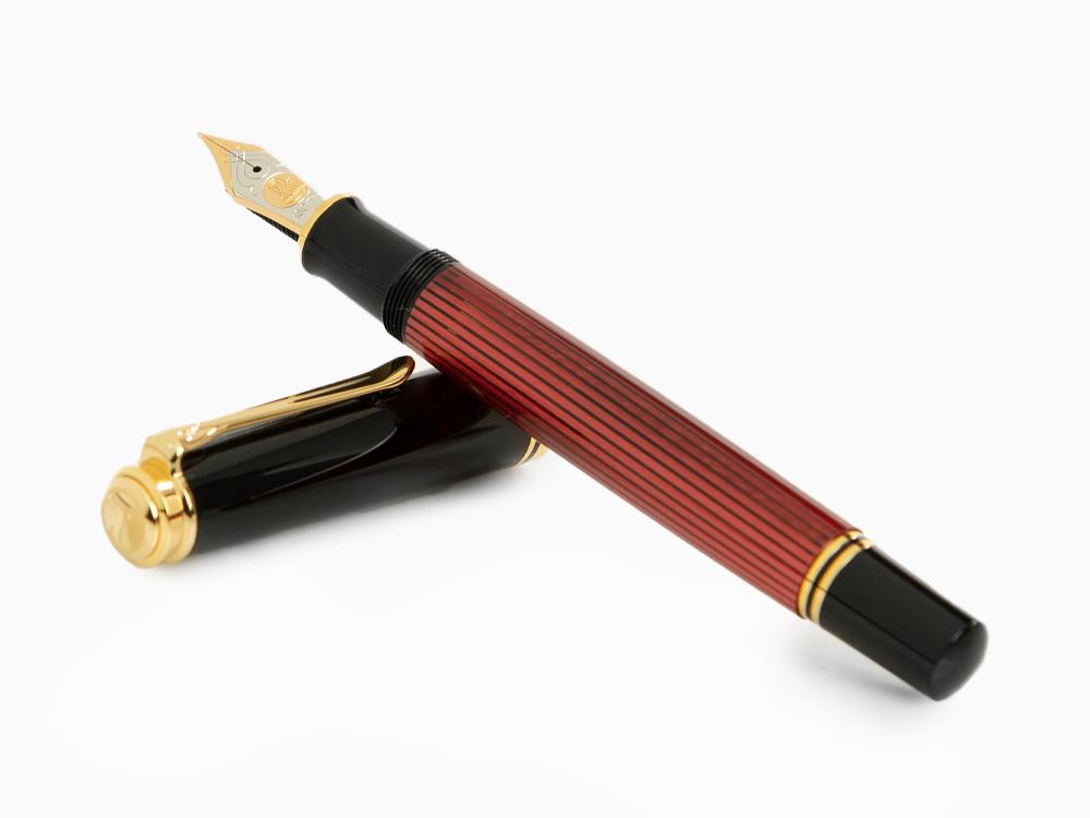 Pelikan Souverän 800 Black-Red Fountain Pen, Resin, 816625