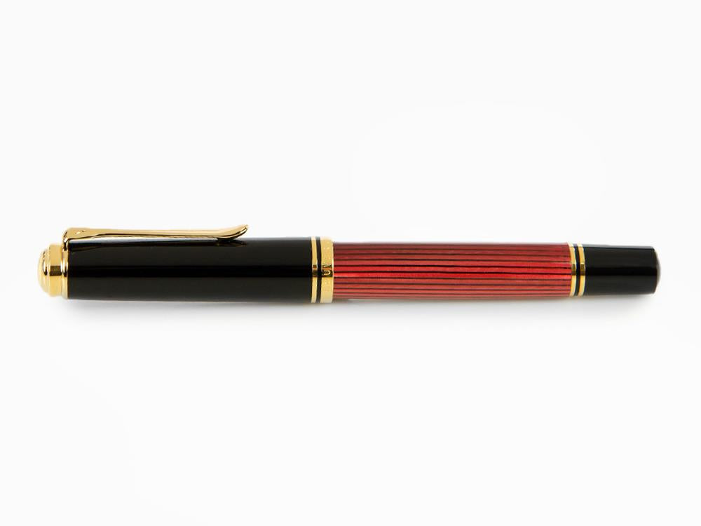 Pelikan Souverän 800 Black-Red Fountain Pen, Resin, 816625