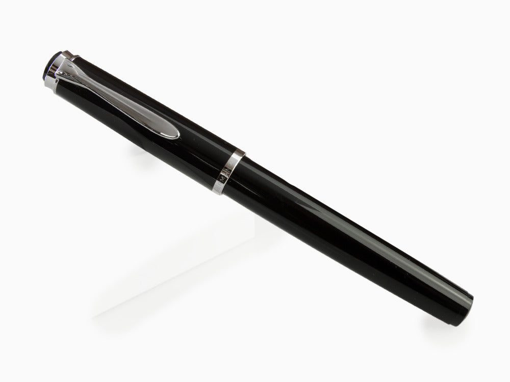 Pelikan Classic P205 Fountain Pen, Black, Chrome trim, 930859