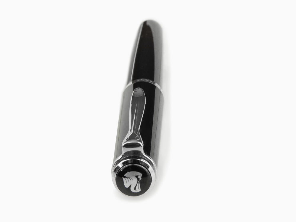 Pelikan Classic P205 Fountain Pen, Black, Chrome trim, 930859