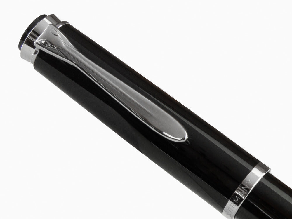 Pelikan Classic P205 Fountain Pen, Black, Chrome trim, 930859