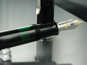 Pelikan Fountain Pen Souverän M605 Black - Silver Plated Trims