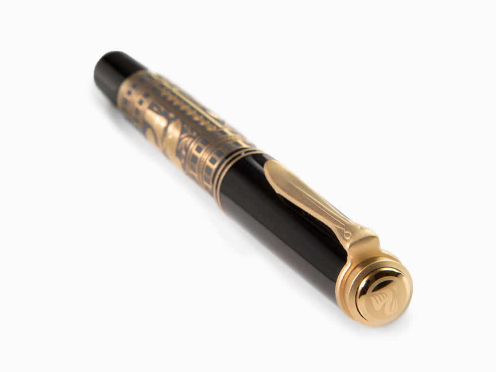 Pelikan Toledo M700 Fountain Pen, Gold Plated Silver, 927822, Special Ed