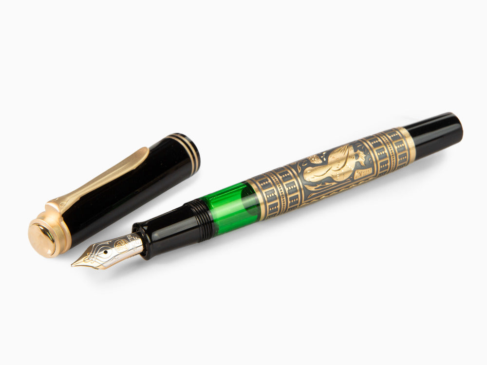 Pelikan Toledo M700 Fountain Pen, Gold Plated Silver, 927822, Special Ed