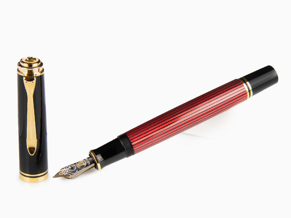 Pelikan Fountain Pen Souverän M 600 - Black & Red, 928697