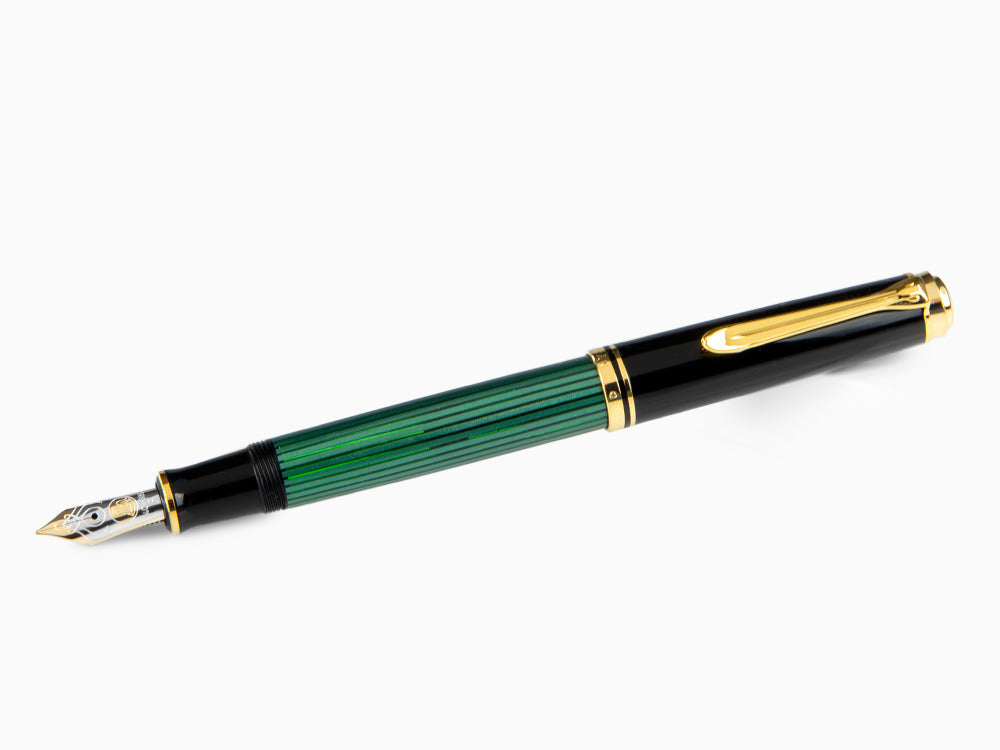 Pelikan Fountain Pen Souverän M 600, Black & Green, 980029