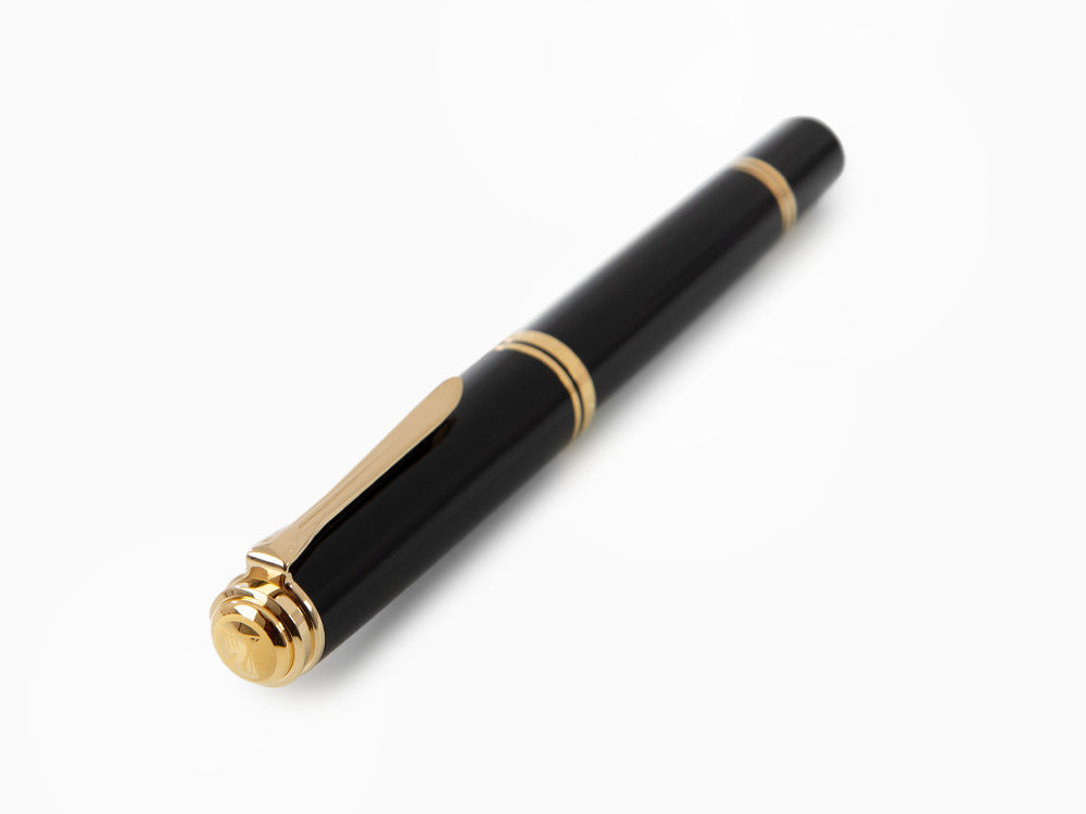 Pelikan M1000 Fountain Pen, Black Resin, Gold trim, 987396