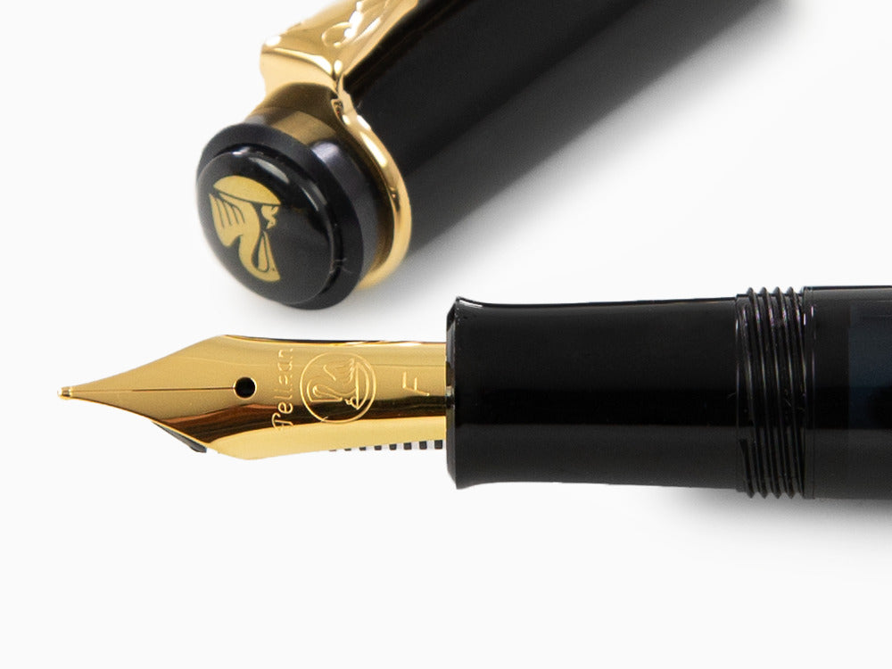 Pelikan Classic 200 Fountain Pen, Marbled, Green, Gold trim, 994103