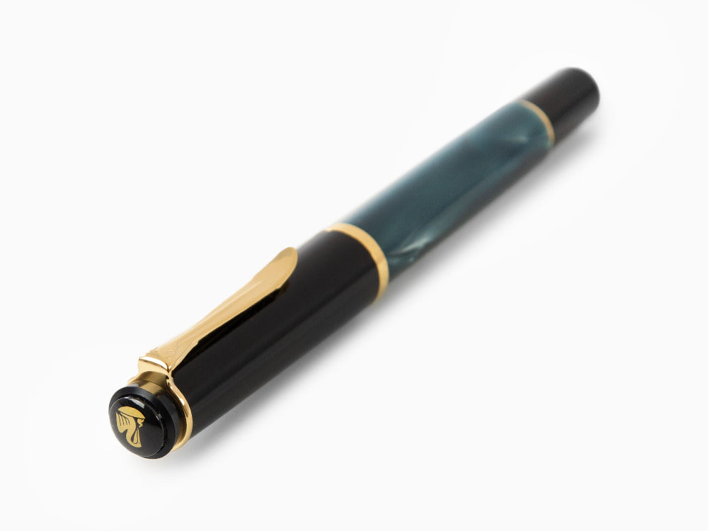 Pelikan Classic 200 Fountain Pen, Marbled, Green, Gold trim, 994103