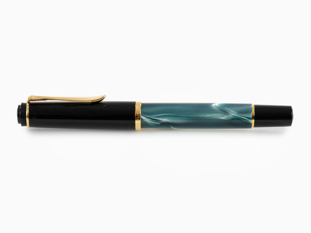 Pelikan Classic 200 Fountain Pen, Marbled, Green, Gold trim, 994103