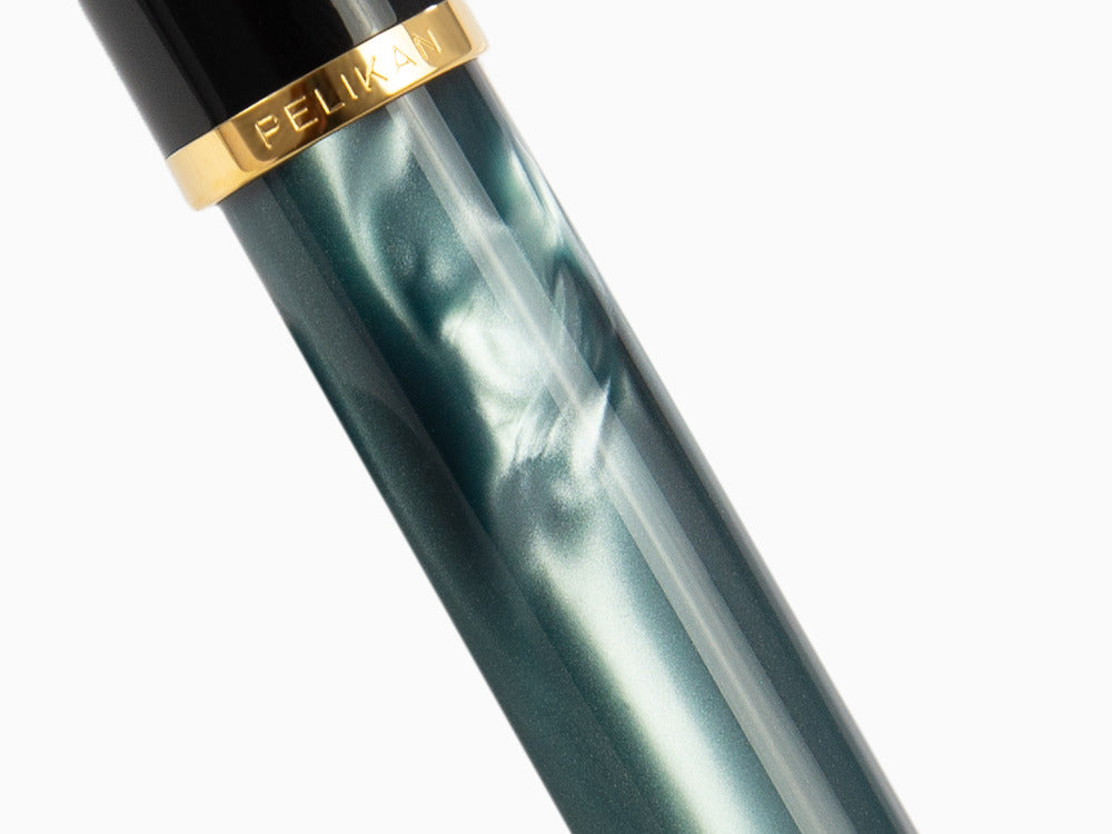 Pelikan Classic 200 Fountain Pen, Marbled, Green, Gold trim, 994103