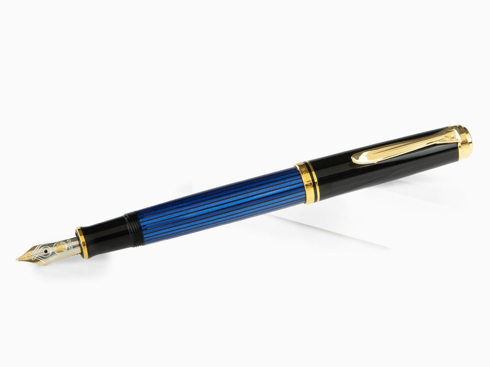 Pelikan Fountain Pen Souverän M400 - Black & Blue - 14k Gold Nib, 994947