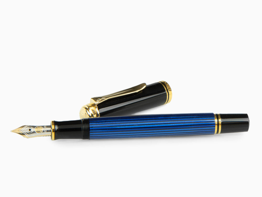 Pelikan Fountain Pen Souverän M400 - Black & Blue - 14k Gold Nib, 994947