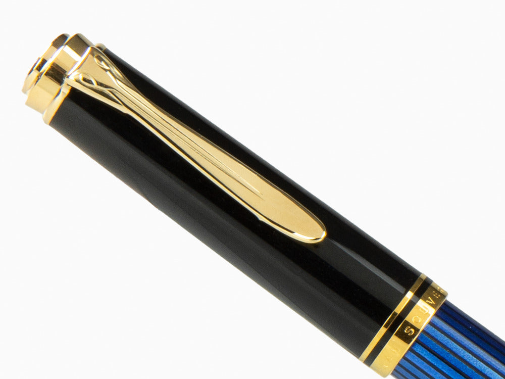 Pelikan Fountain Pen Souverän M400 - Black & Blue - 14k Gold Nib, 994947