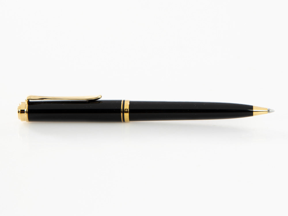 Pelikan K800 Ballpoint pen, Black Resin, Gold trim, 996983