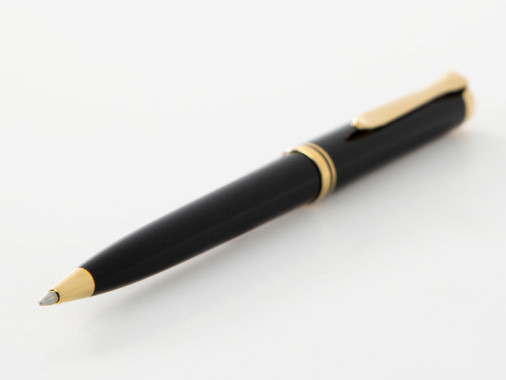 Pelikan K800 Ballpoint pen, Black Resin, Gold trim, 996983