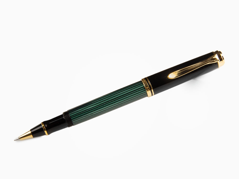 Pelikan Rollerball Pen Souverän R400, Black/Green, 997494