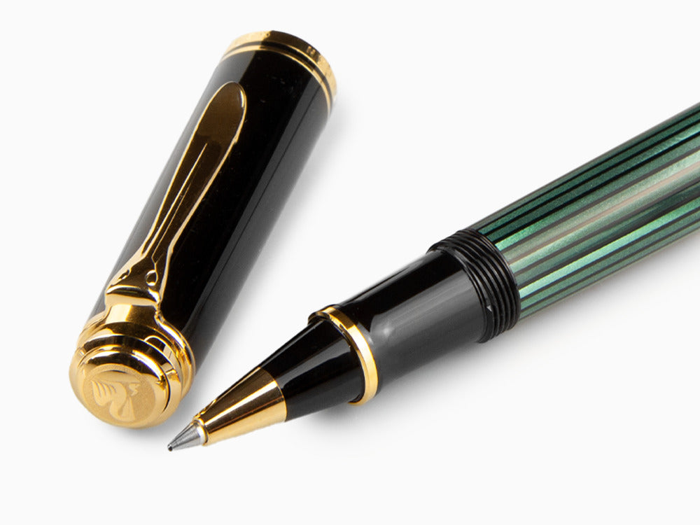 Pelikan Rollerball Pen Souverän R400, Black/Green, 997494