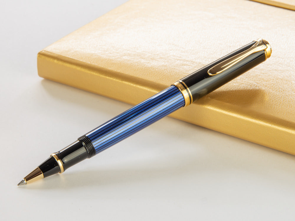 Pelikan Rollerball Pen Souverän R400, Black/Blue, 997502