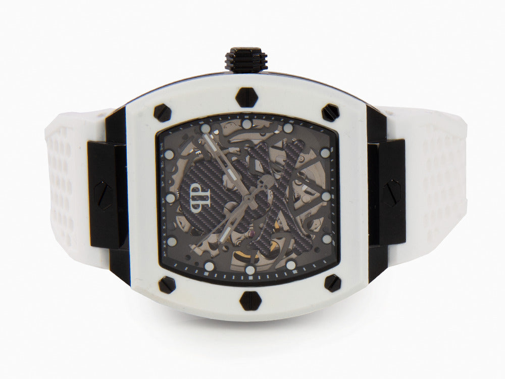 Philipp Plein The Skeleton Automatic Watch, PVD, Grey, 44 mm, PWBAA2424