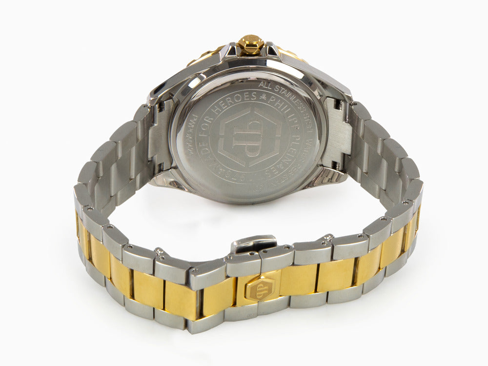 Philipp Plein Heaven Quartz Watch, PVD Gold, 38 mm, Mineral crystal, PWPOA0424