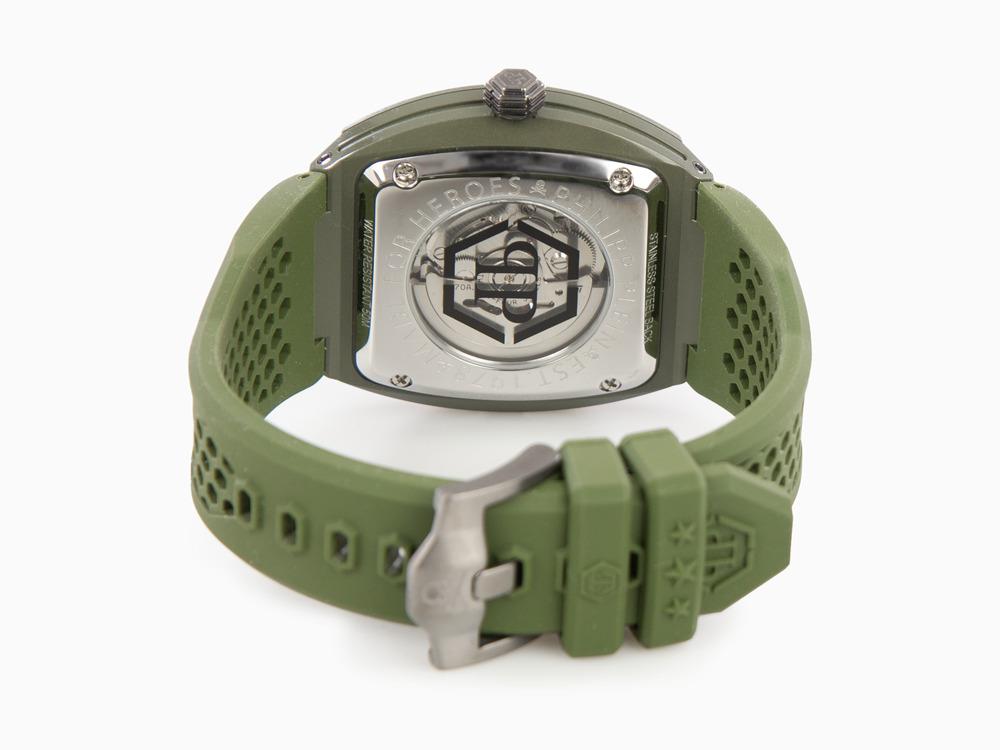 Philipp Plein The Skeleton Ecoceramic Automatic Watch, Green, 44 mm, PWVBA0223