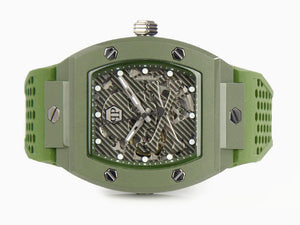 Philipp Plein The Skeleton Ecoceramic Automatic Watch, Green, 44 mm, PWVBA0223
