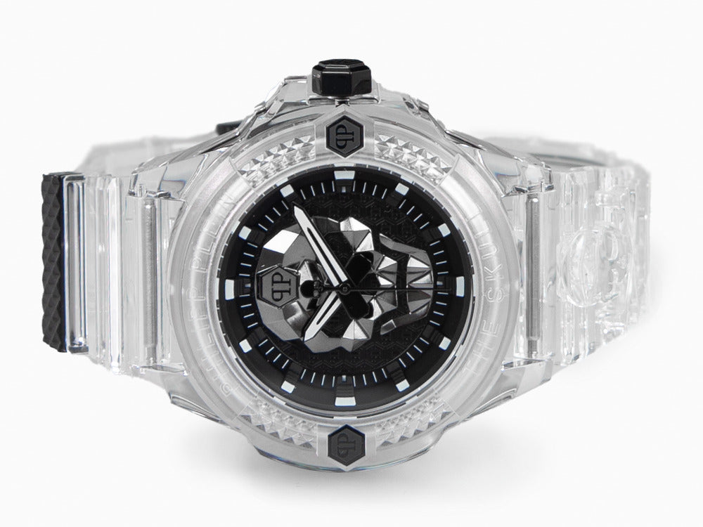 Philipp Plein The Skull Synthetic Quartz Watch, Black, 44mm, PWWAA0423