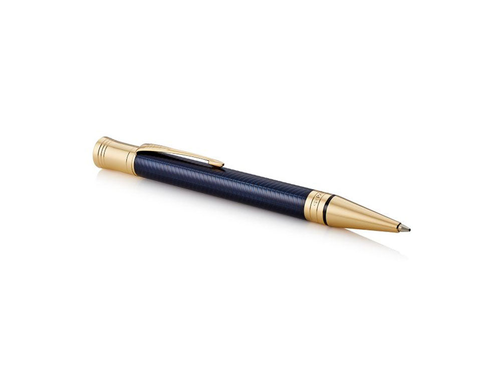 Parker Duofold Ballpoint Pen, Lacquer, Gold Trim, Blue, 1931373