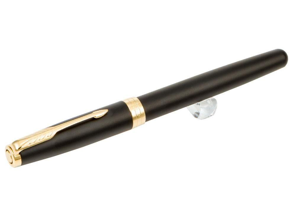 Parker Sonnet Fountain Pen, Lacquer, Gold Trim, Black, 1931517