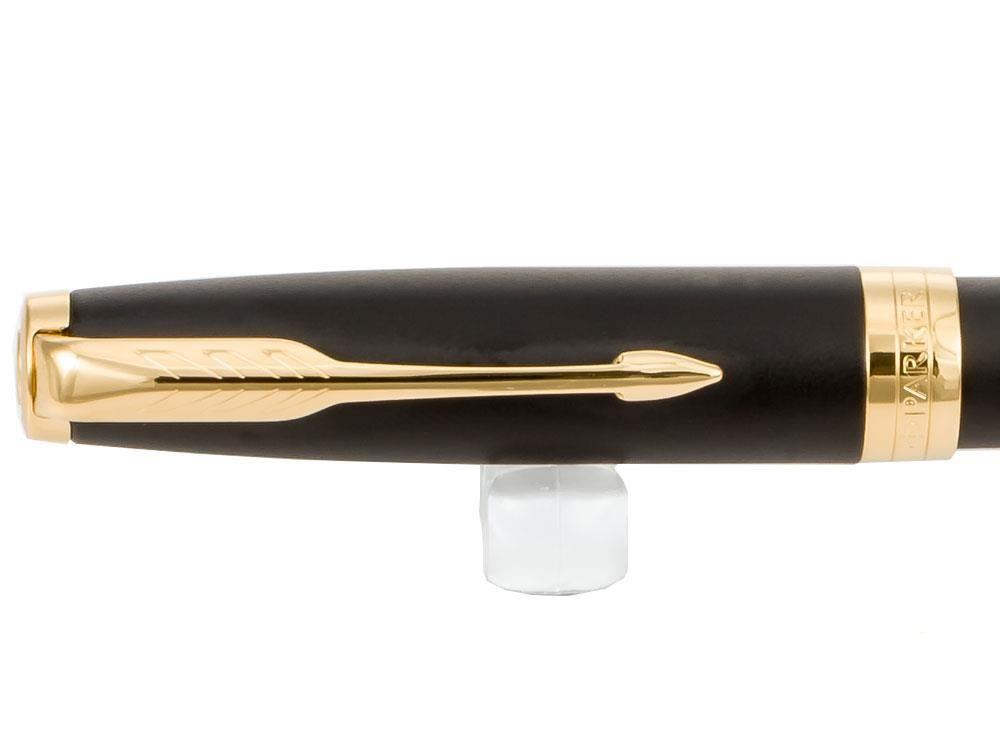 Parker Sonnet Fountain Pen, Lacquer, Gold Trim, Black, 1931517