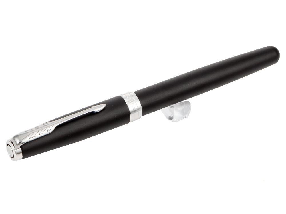 Parker Sonnet Fountain Pen, Lacquer, Palladium Trim, Black, 1931522