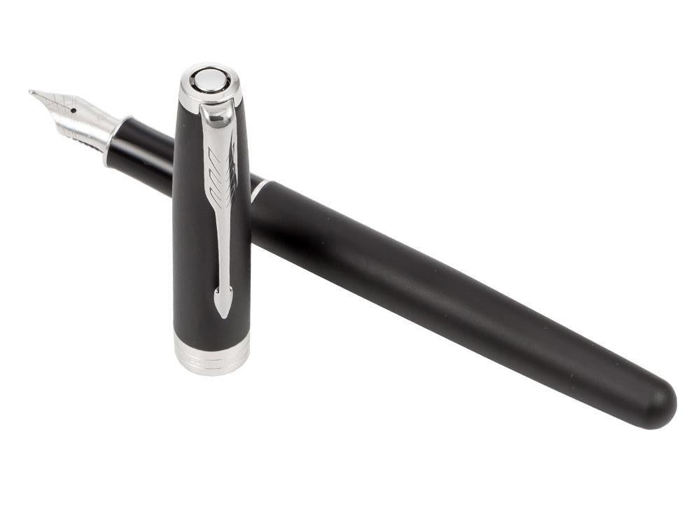 Parker Sonnet Fountain Pen, Lacquer, Palladium Trim, Black, 1931522