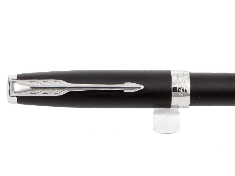 Parker Sonnet Fountain Pen, Lacquer, Palladium Trim, Black, 1931522