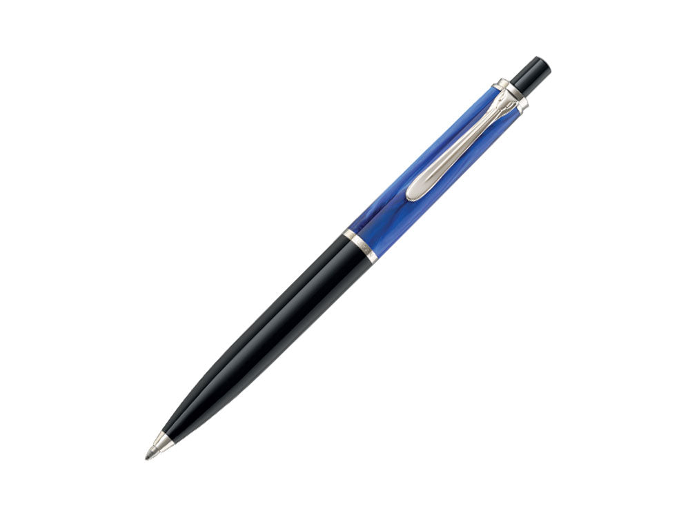 Pelikan Classic K205 Ballpoint pen, Blue Marble, Resin, Chrome trim, 801997