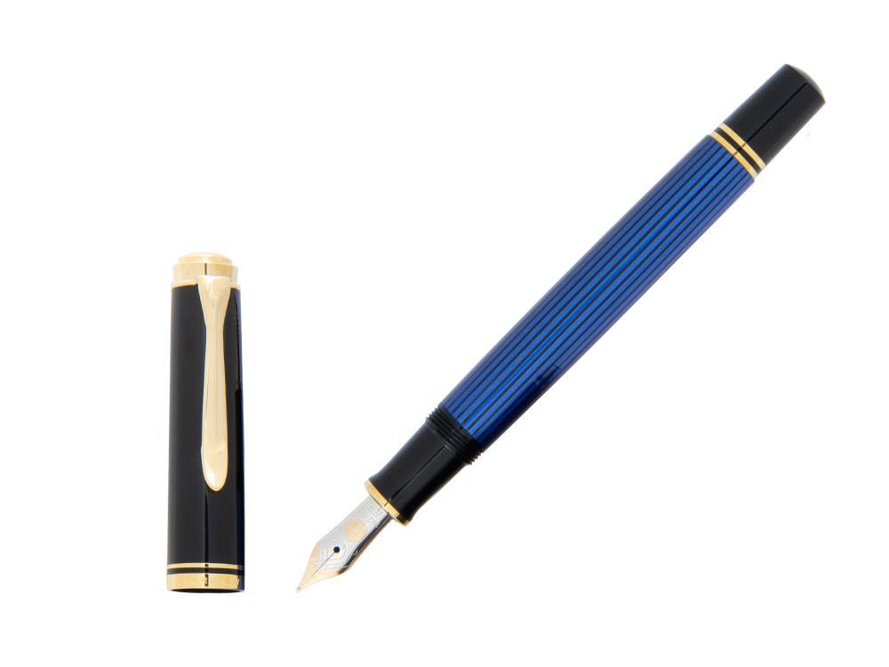 Pelikan Fountain Pen Souverän M400 - Black & Blue - 14k Gold Nib, 994947