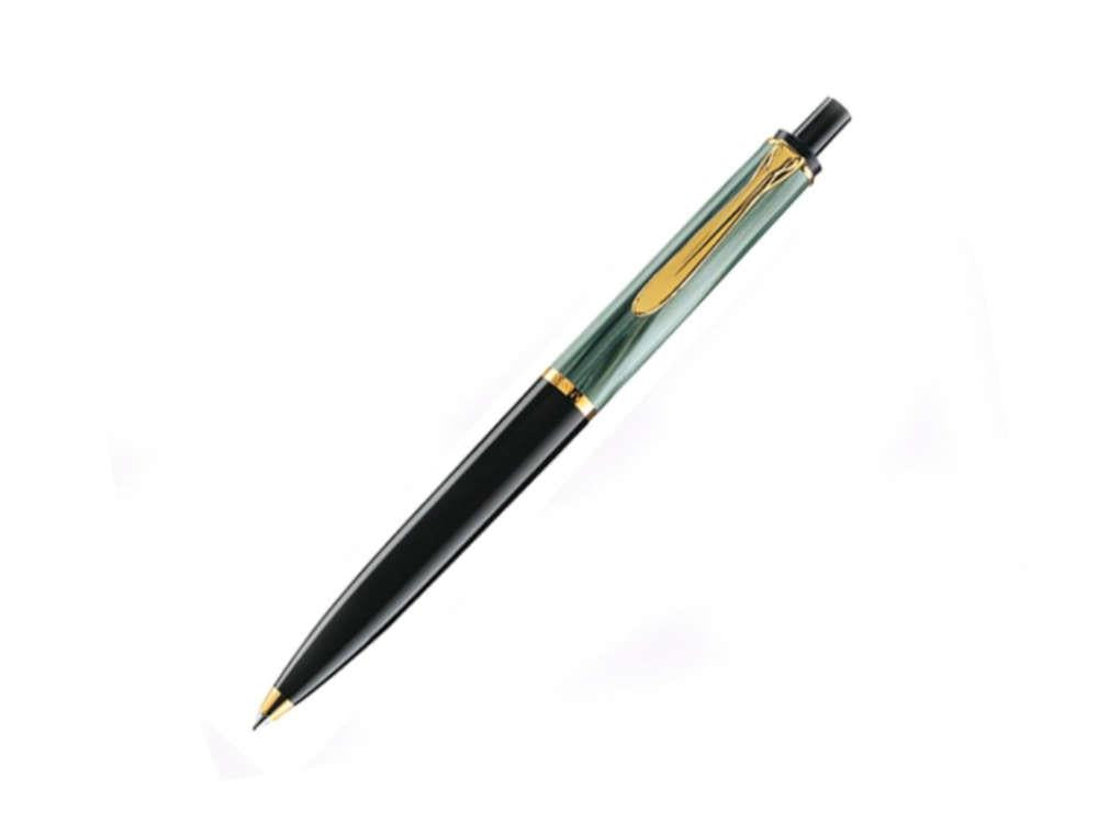 Pelikan K200 Ballpoint pen, Green Marble, Gold trim, 996694