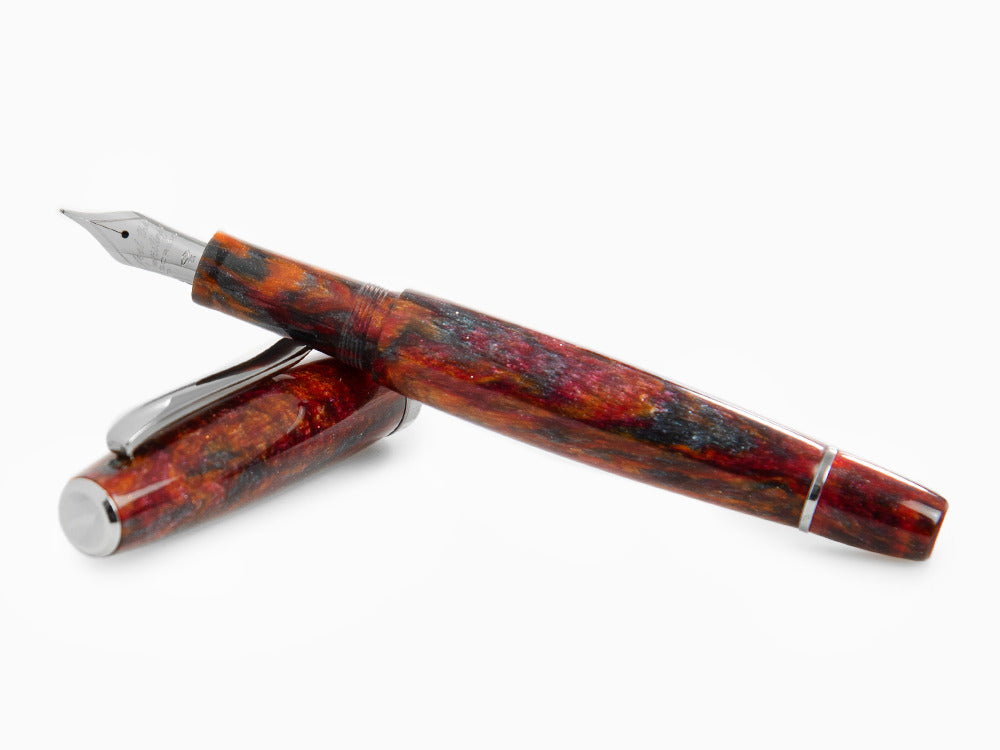 Scribo La Dotta Turrita Fountain Pen,18K, Limited Edition, DOTFP09RT1803