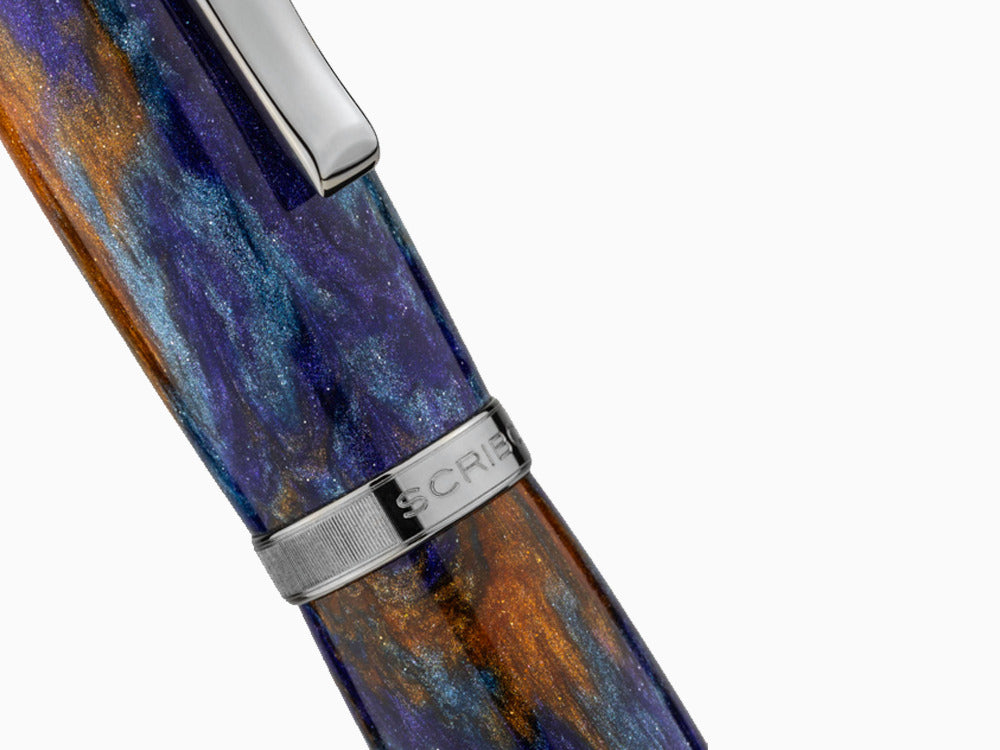 Scribo La Dotta Al Zigant Fountain Pen, 18K, Limited Ed, DOTFP11RT1803