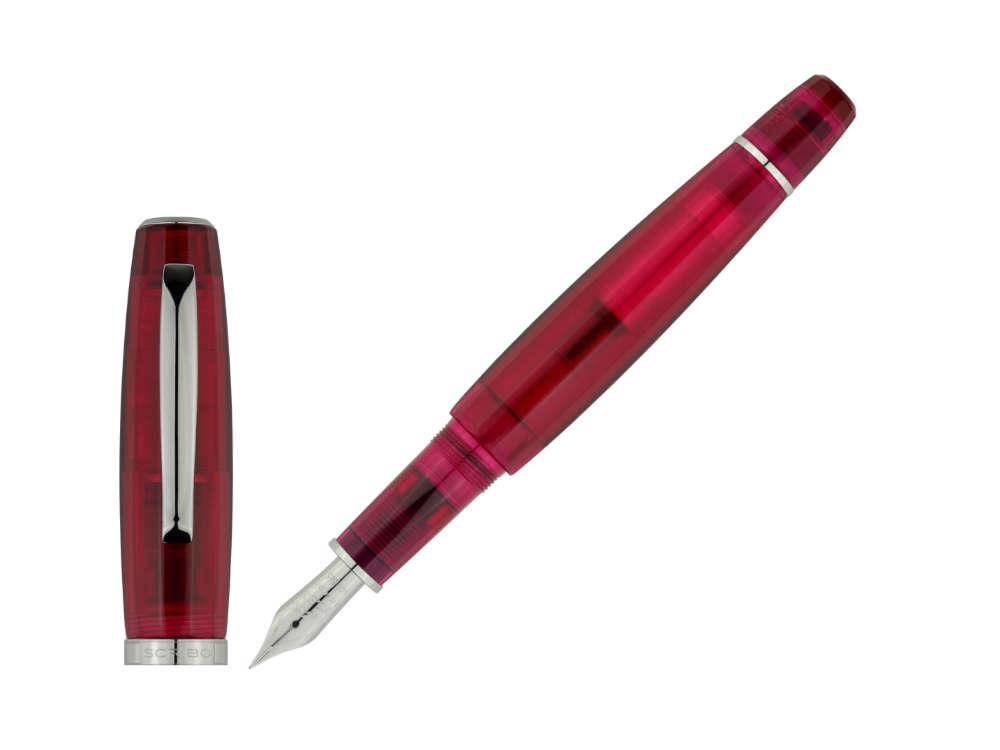 Scribo Feel Ombre Magenta Fountain Pen, 18K, Limited Ed, FEEFP27RT1803