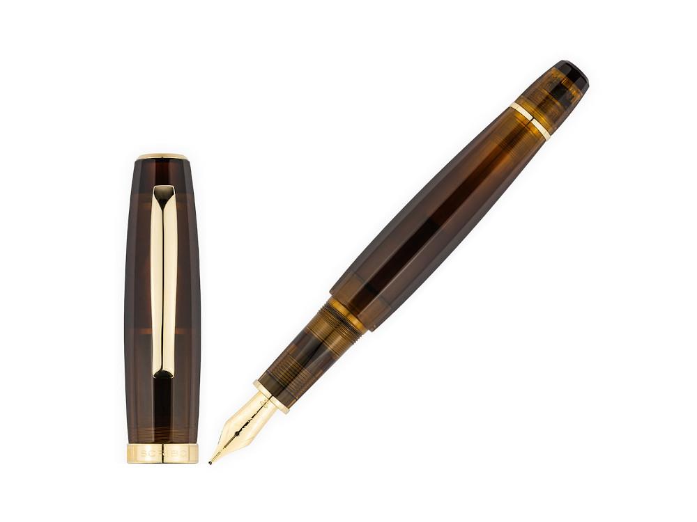 Scribo Feel Ambra Fountain Pen, 14k Gold, Limited Edition, FEEFP38YG1403