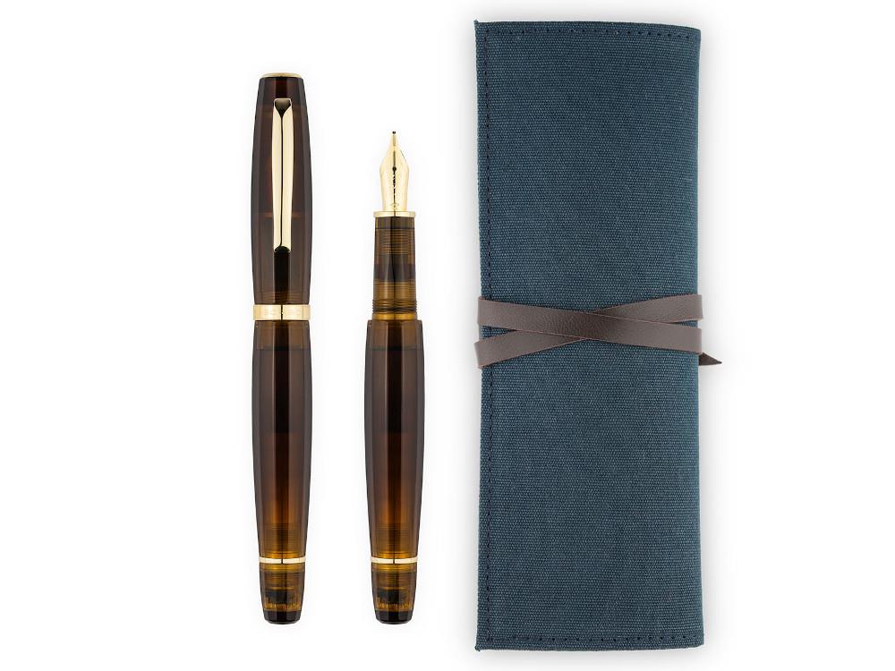 Scribo Feel Ambra Fountain Pen, 14k Gold, Limited Edition, FEEFP38YG1403