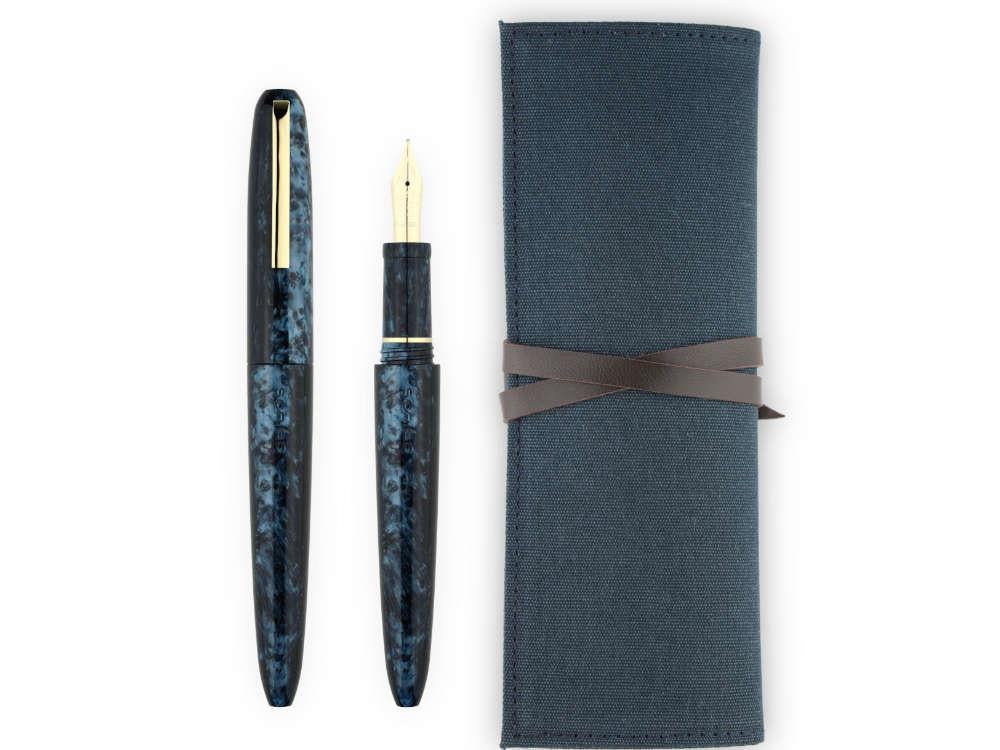 Scribo Piuma Agata Fountain Pen, 18K, Limited Edition, PIUFP13YG1803